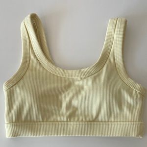 LIKE NEW ALO Yoga Wellness Bra in Sunshine Yellow (Medium) / Comfortable!